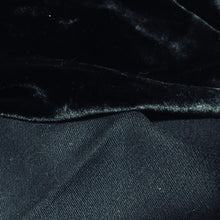 将图片加载到图库查看器，Silk Woven Black Ruffled Corset
