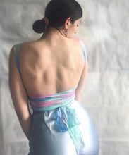 Load image into Gallery viewer, Hand-dyed silk wrap corset
