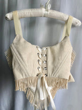 Load image into Gallery viewer, Ivory Fringe Overbust - S
