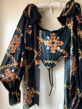 Load image into Gallery viewer, The Baroque Jewel Velvet Corset
