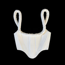Load image into Gallery viewer, Creamy Moire Puff Corset

