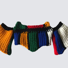 将图片加载到图库查看器，Color Block Knit Crochet Corset
