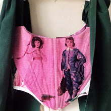 Load image into Gallery viewer, Vintage Needlepoint Floral Corset
