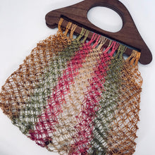 Load image into Gallery viewer, Delicate Vintage 1970’s Circle Macrame Weave Bag
