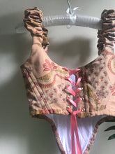 Load image into Gallery viewer, Peachy Baroque Scrunch Corset
