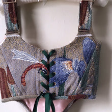 Cargar imagen en el visor de la galería, Upcycled Lotus Blanket Corset
