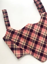 Load image into Gallery viewer, Plaid Scrunch Overbust
